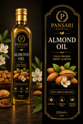 Pansari Almond Oil – Cold Pressed Sweet Almond