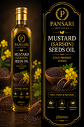 Pansari Mustard (Sarson) Seeds Oil – Cold Pressed Virgin