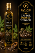 Pansari Castor (Arandi) Seeds Oil – Cold Pressed Virgin