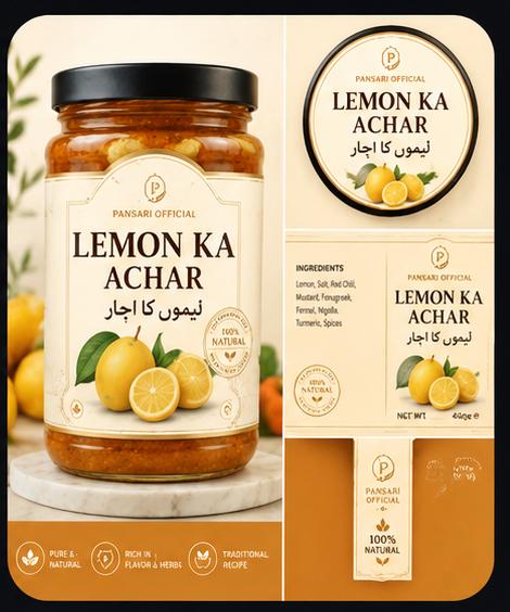Pansari Lemon ka Achar – Traditional Lemon Pickle