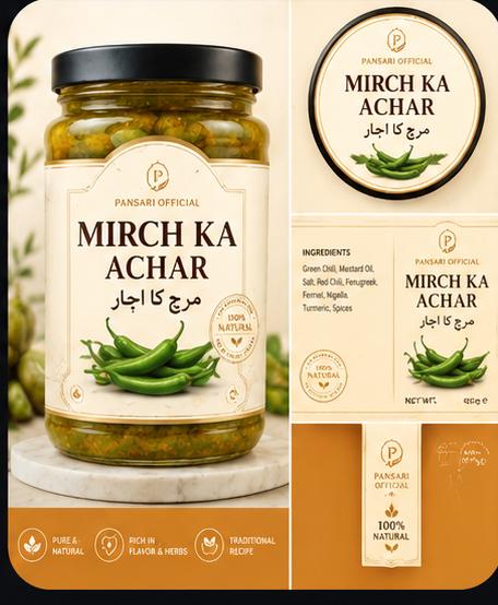 Pansari Mirch ka Achar – Traditional Green Chili Pickle