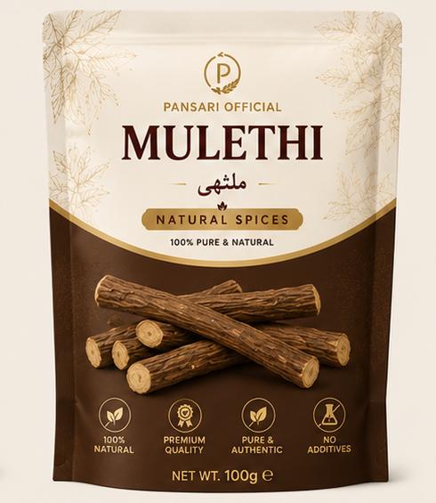 Pansari Mulethi – Premium Liquorice Root | 100% Natural & Pure
